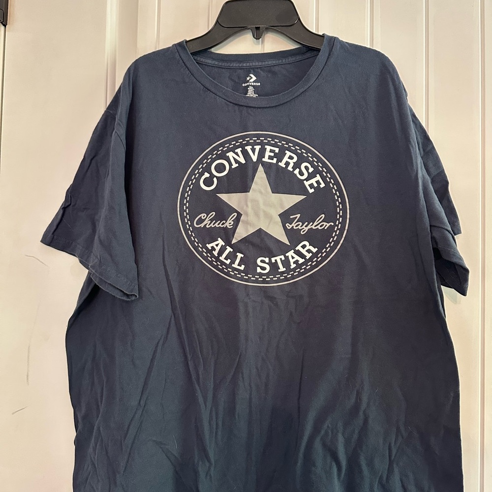 Converse Blue Short Sleeve Tee with Iconic Logo